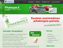 Tablet Screenshot of pihakirppis.fi